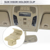 Mazda 3 5 6 CX-7 CX-9 RX-8 MPV (2004-2020) Beige Sun Visor Holder Clip