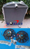 Chevy 350 V8 Hot / Street Rod 5 Row Aluminum Radiator + Fan (1938)