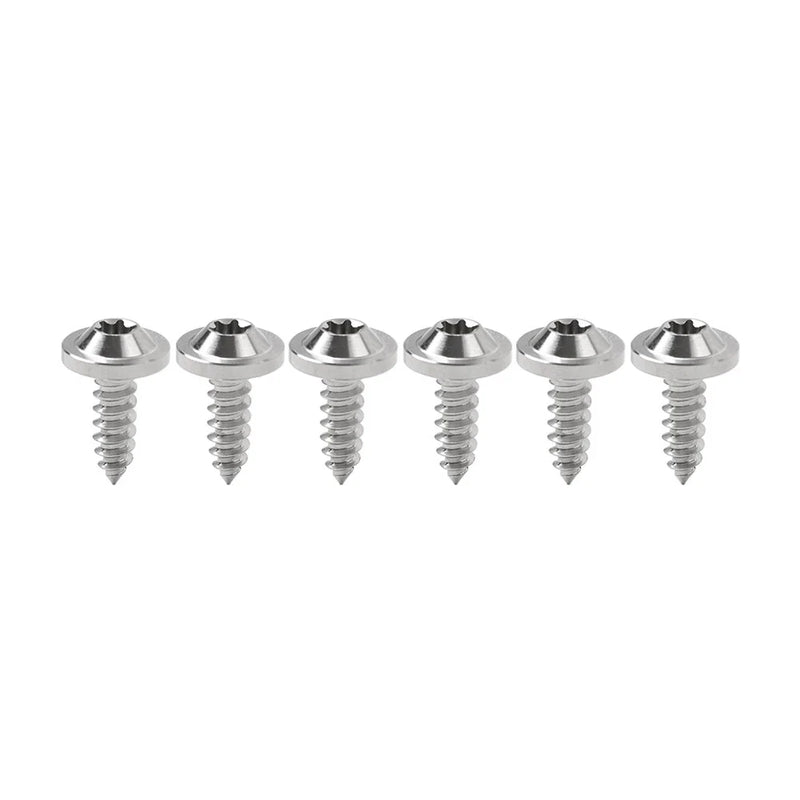 Fastening 6pcs M5x15mm Titanium Torx Head Self Tapping Screws