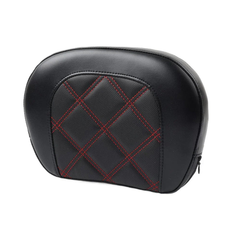 Harley Electra Glide Red Stitching Sissy Bar Backrest Pad (2014-2023)