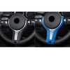 BMW F20 F22 F30 F32 F10 F15 1x Blue Leather Steering Wheel Cover Trim (2011-2020)