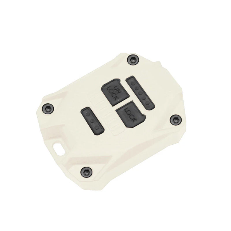 Jeep Wrangler Creamy-White ABS Key Fob Shell Case Cover (2007-2017)