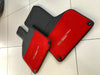 Lamborghini Huracan Coupe Alcantara Red Leather Floor Mats (2014-2023)