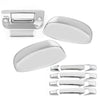 07-13 Chevy Silverado Top Mirror + 4 Door Handles + Tailgate Cover