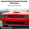 Dodge Challenger (2015-2022) Red Front Grill Mesh Grille Inserts Trim Exterior