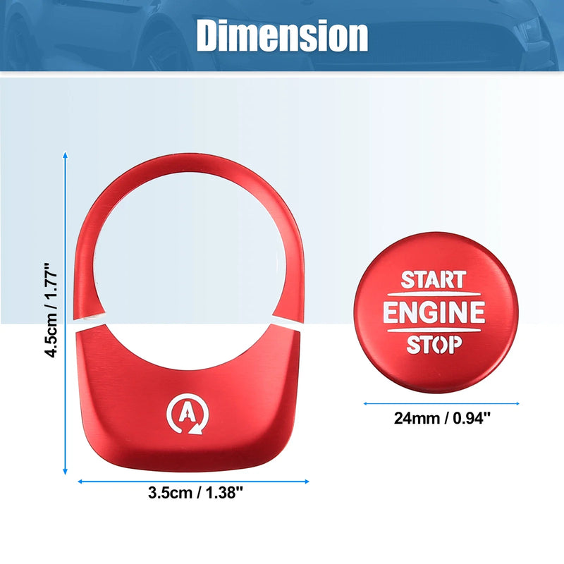 Mercedes Benz A-Class Engine Start Stop Button Cover Trim Sticker Kit (2013-2023)
