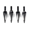 Harley Road Glide Windshield Spike Bolts 4 x Aluminum Black & White (2015+)