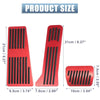 Mazda 2 3 6 3 Pcs Red Brake Gas Accelerator Rest Pedal Kit (2003-2023)