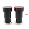 Thruxton CNC Aluminum Black Mirror Hole Caps Covers
