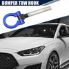 Hyundai Veloster Blue Round Front Rear Bumper Trailer Tow Hook Screw (2012-2017)