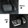 Audi A4 A5 A6 A7 A8 Q3 Q5 Stainless Steel Brake Gas Pedal Covers (2008-2023)