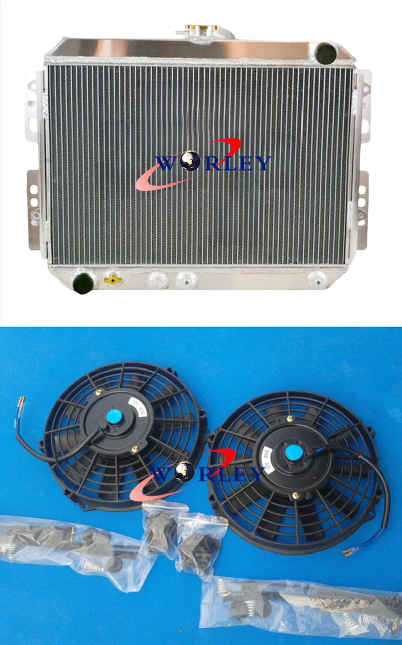 Ford Courier, Mazda B2200 2 Row Radiator + Fan (1984-1993)