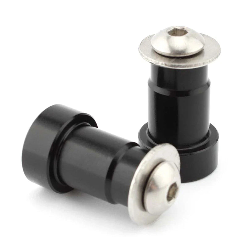 Thruxton CNC Aluminum Black Mirror Hole Caps Covers