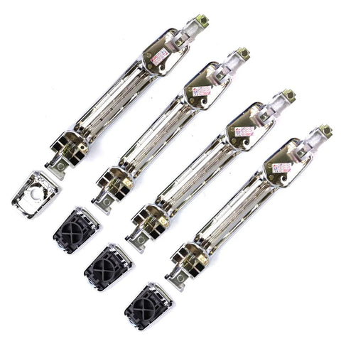 Exterior Door Handle Chrome Set 4 Fits Nissan Navara D40 4D Pickup 2005-14 D06