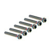 Motorcycle Bike 6pcs M6x50mm Titanium Torx Head Flange Screws