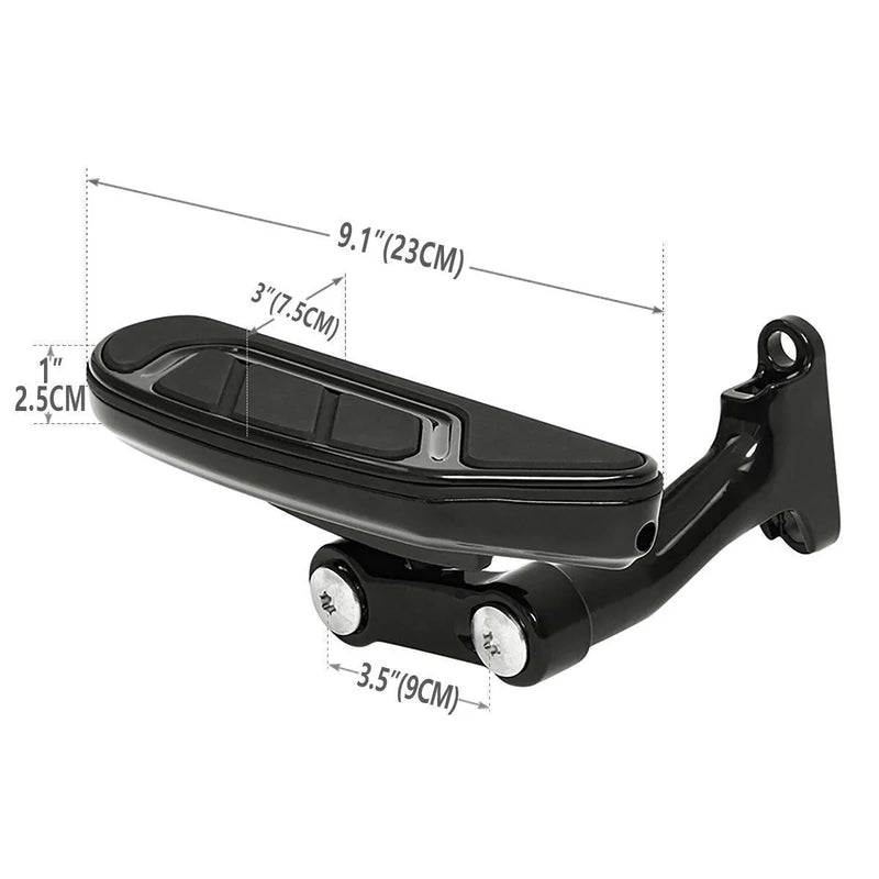 Harley Road Glide Passenger Floorboards & 1-1/4" Highway Footpegs (93-25)