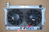 Mazda R100 Familia 52mm Aluminum Radiator & Fans (1968-1978)