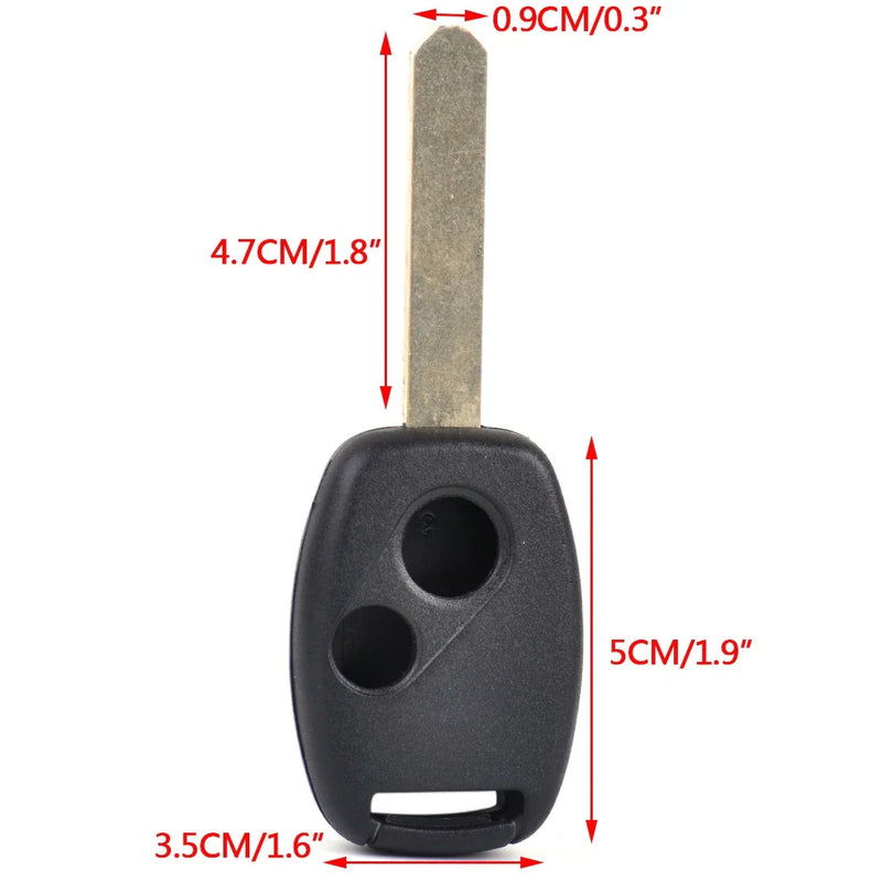 Honda Accord Civic CR-V Pilot 2 x Button Replacement Key Shell Blank