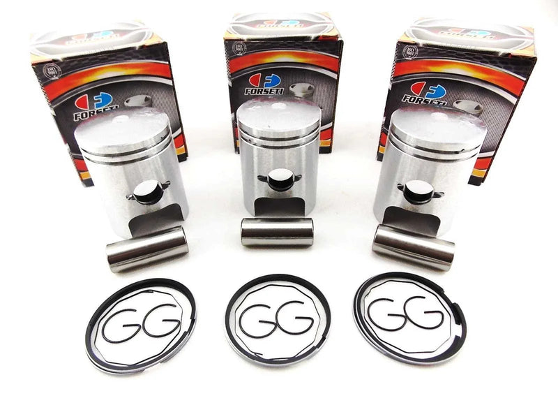KAWASAKI S1 KH250 0.5mm O/S FORSETI PISTON KIT & 45.5mm RINGS (73-76)