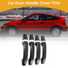 Chevrolet Silverado Carbon Fiber Black Door Handle Cover Trim