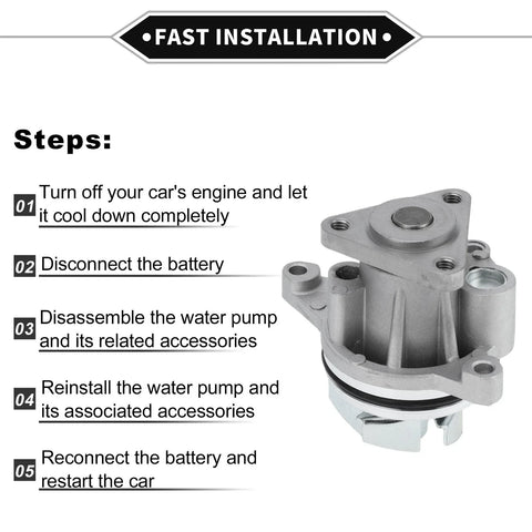 Ford Ecosport, Edge Water Pump (2005-2022, 2012-2014)