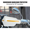 Universal Pair 7/8" Handguard Windshield Deflector Protector White