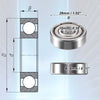Make Model 4pcs 10x26x8mm Double Shield Car Deep Groove Ball Bearings