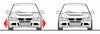 Nissan Skyline Silvia 200SX 25 5x114.3 Wheel Spacers Adapters 12x1.25 (1989-1994)