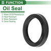 Oil Seal Rotary Shaft Seal NBR Rubber 30x38x5mm Black 5 Pcs