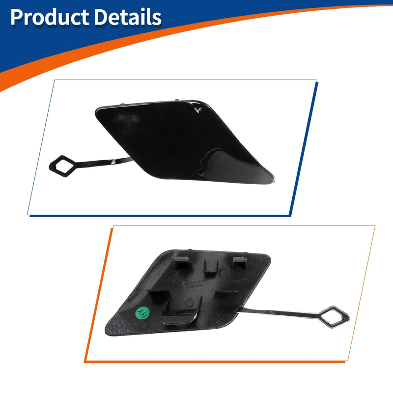 Mercedes-Benz C250 C350 (2012-2015) Black Front Bumper Tow Hook Cap