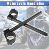 Universal Black Pair / 52mm / Motorcycle Handlebar Clip Ons