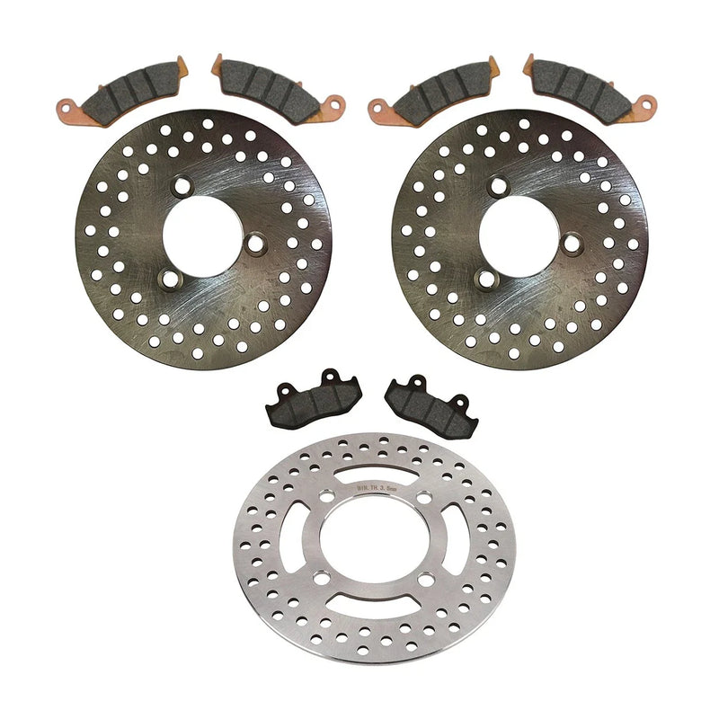 Honda TRX250R Front & Rear Disc Brake Rotors & Pads (1988–1989)