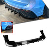 VW Tiguan MK3 Gloss Black Rear Bumper Diffuser Lip (2024-2025)
