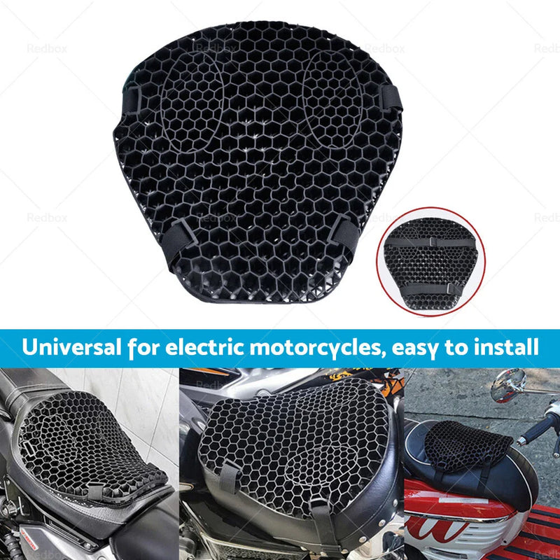 Comfort 1x Motorcycle Gel Seat Cushion Pillow Pad Cover