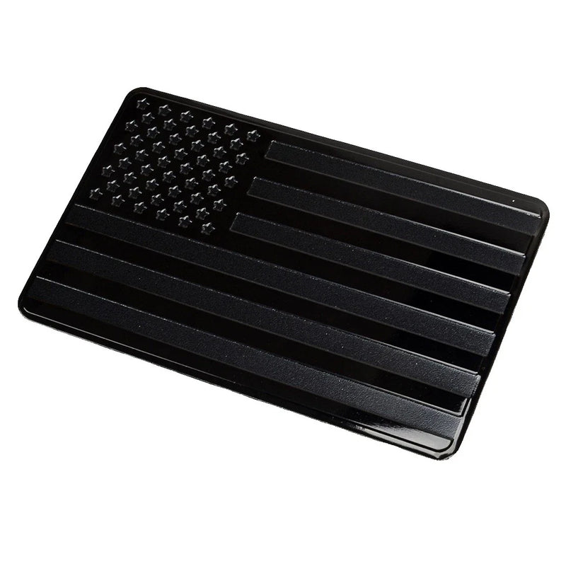 Black USA American Flag Car Trunk Emblem Badge Decal Sticker Universal
