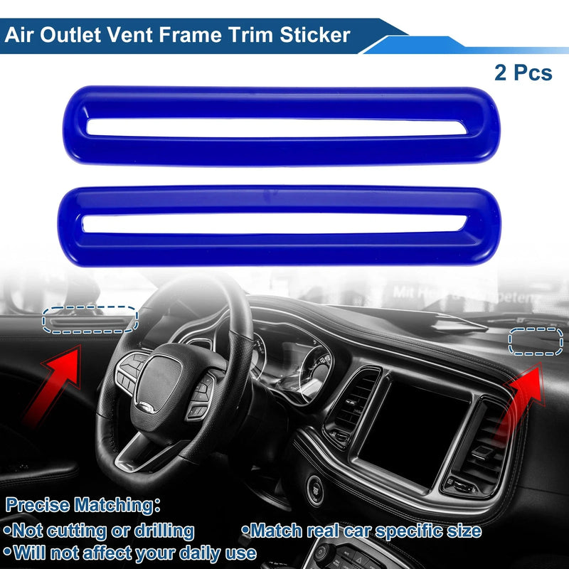 Dodge Challenger  Blue Air Cond Outlet Vent Trim Cover Frame (2015-2023)