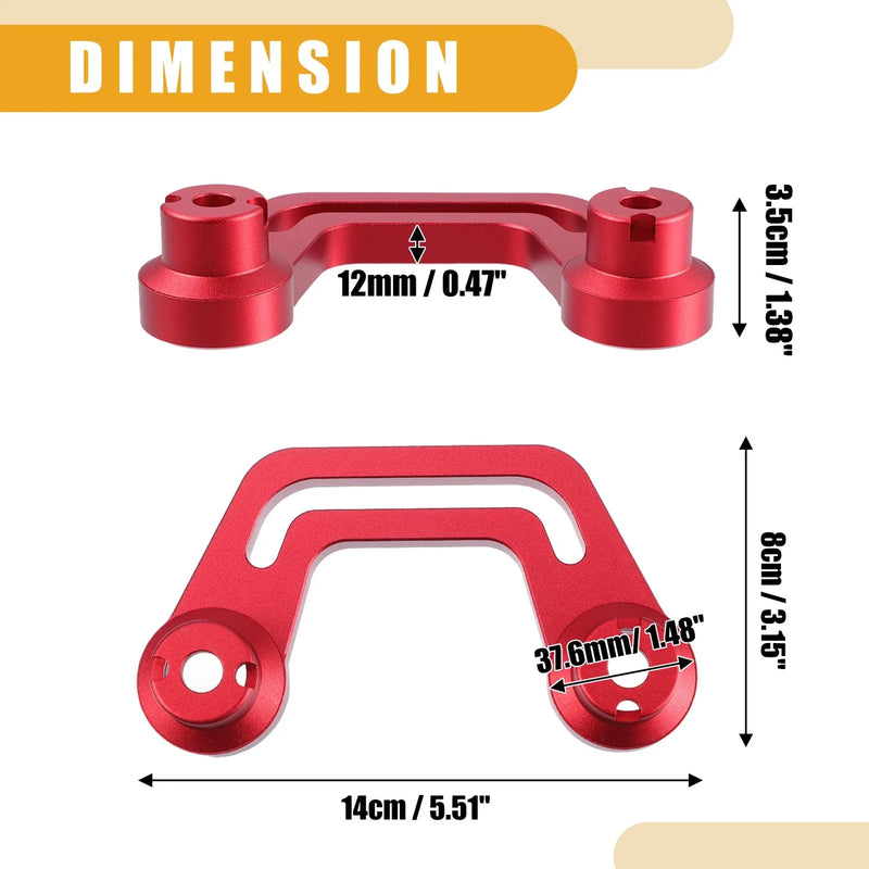 Jeep Gladiator JT (2020-2022) Red 2 x Car Front Light Mounting Holders