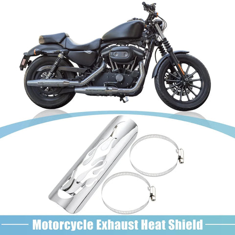 Harley-Davidson Exhaust Pipe Heat Shield / 90-110mm Clamps /