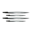 Benz GLC X254 4 x Silver Front Bumper Side Air Vent Trim (2023-2024)
