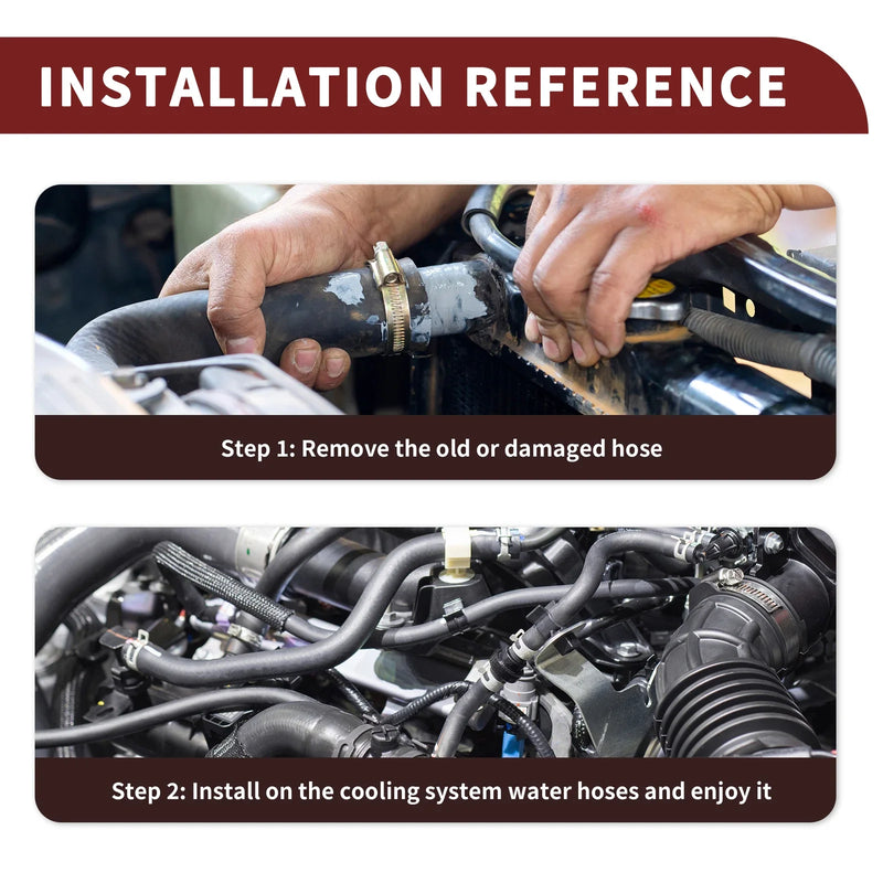 Ford Transit Connect 2013-2023 - Durable Black Replacement Radiator Hose