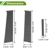 Chevy Aveo (2012-2023) Carbon Fiber Black 6 Pcs Pillar Window Trim