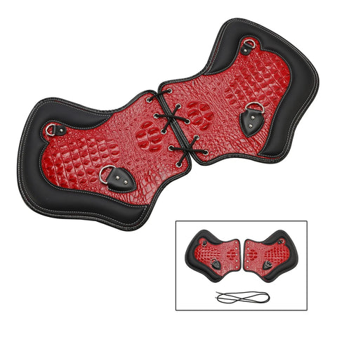 FLHXS Street Glide 2 x Universal Heat Shield Saddle Covers Red (2014-2023)