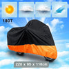 Kawasaki Ninja 250R EX250 180T Black+Orange Outdoor Motorcycle Cover