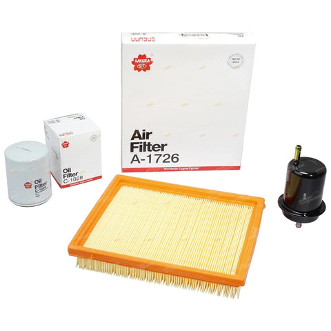 Mazda B2600 Oil Air Fuel Filter Service Kit 2.6L (1999 - 2006)