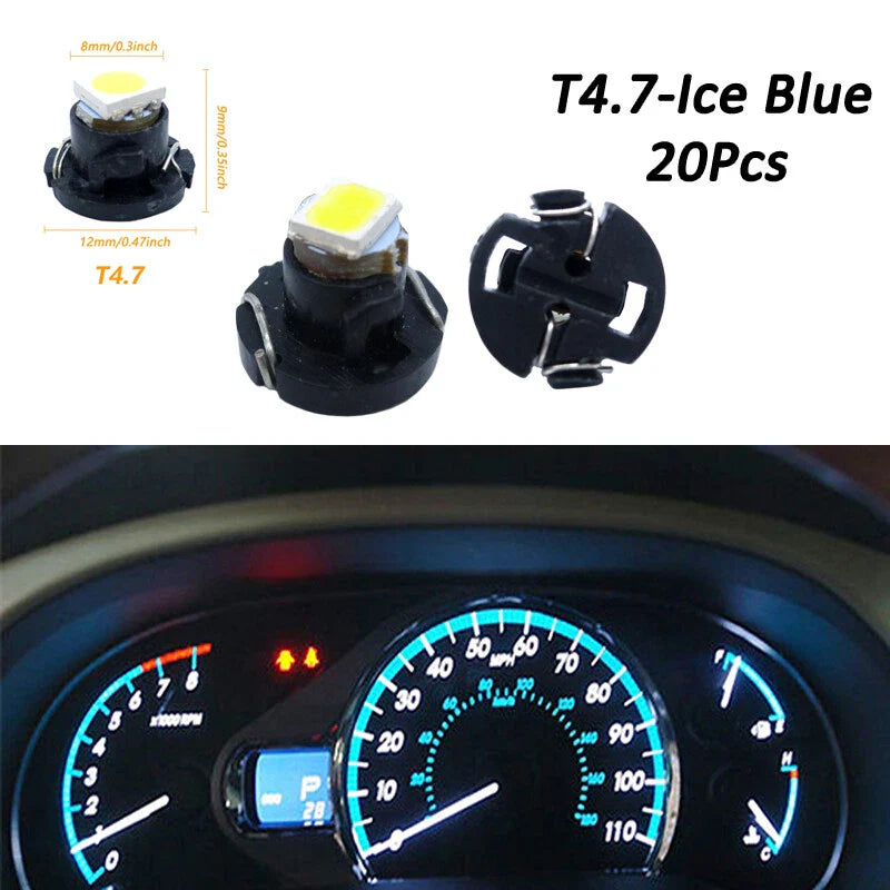 Dash Climate Instrument Light - Ice Blue T4.7/T5 Neo Wedge LED Bulbs