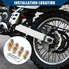 Motorcycle 8pcs/Set Brass Wheel Spoke Balance Weights Refill with Wrench