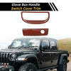 Jeep Wrangler JK (2007-2017) Red Glove Box Handle Switch Cover Trim