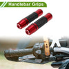 Motorcycle Grips 7/8" 22mm Hand Grips Rubber Red