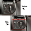 BMW 3 Series Suede Black Headlight Switch Knob Cover Trim (1991-1999)