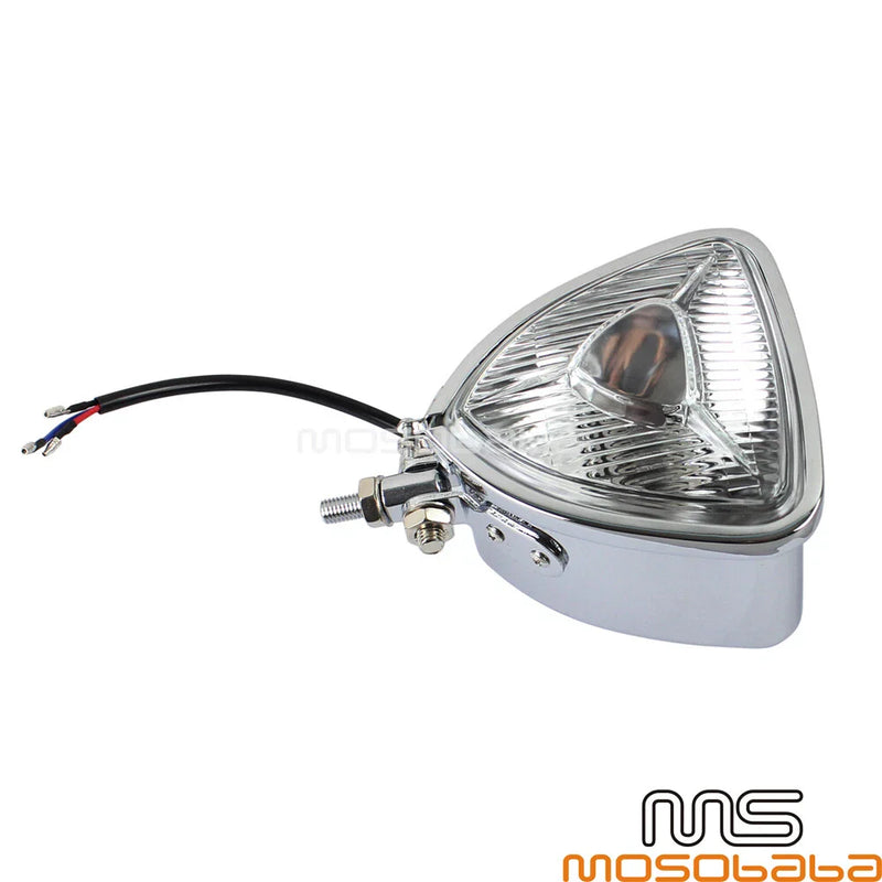 Harley Street Glide Chrome Triangle Retro Headlight (2006-2023)